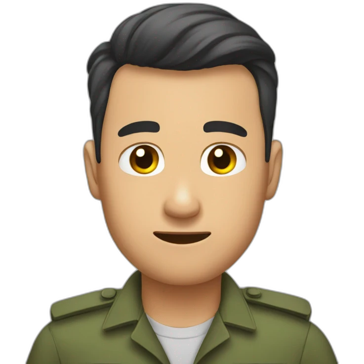 An saf man that His hands are between his hairs and want to pull his hairs emoji