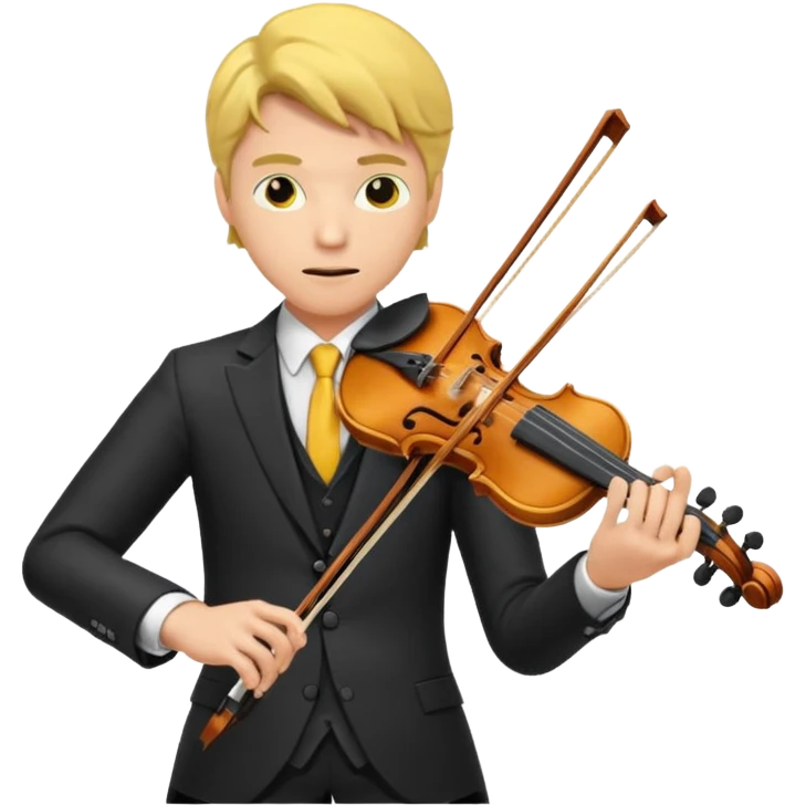 yellow-colored violinist man  emoji