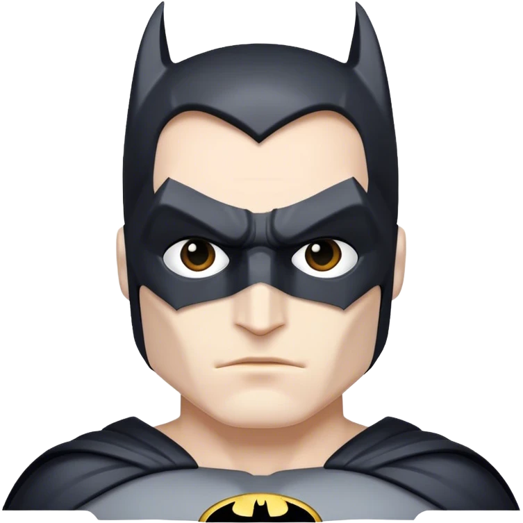 white batman emoji
