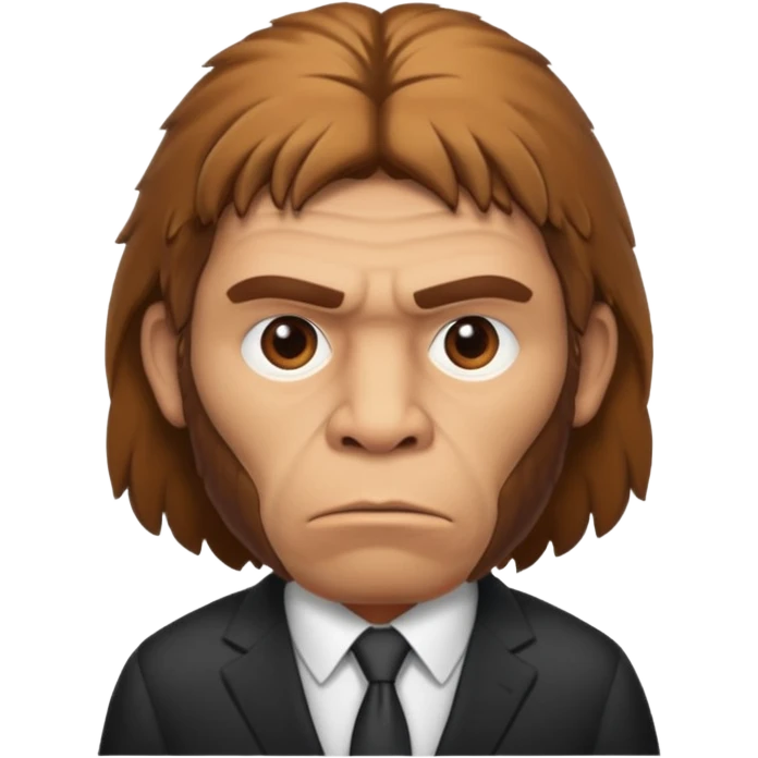 Neanderthal in suit emoji