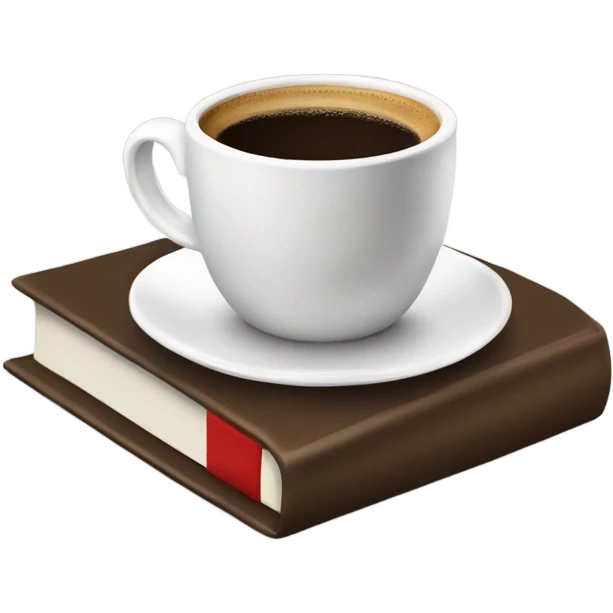 Coffee and books emoji
