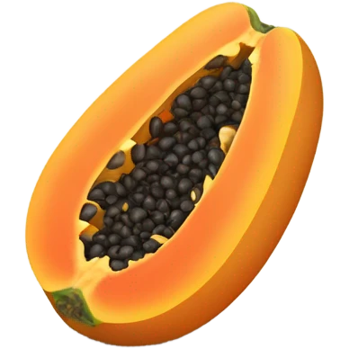 papaya fruit emoji