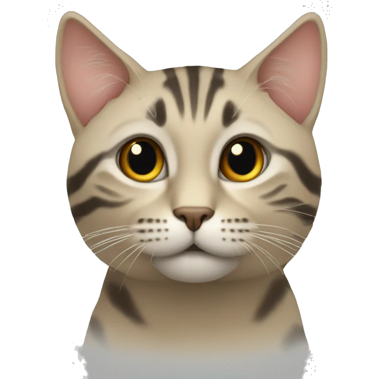 котик бежевый emoji