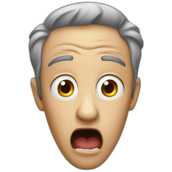 Scared person emoji