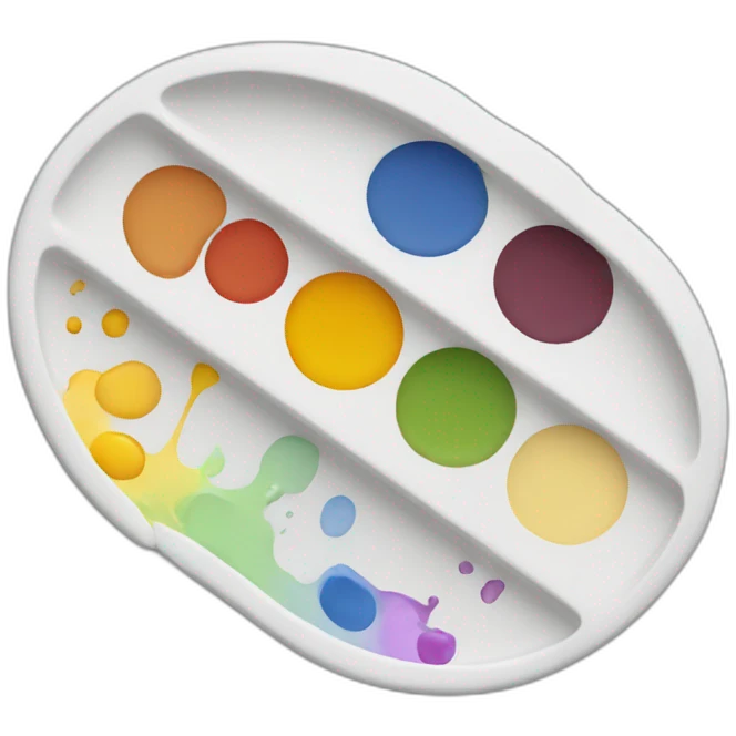 paint palette emoji