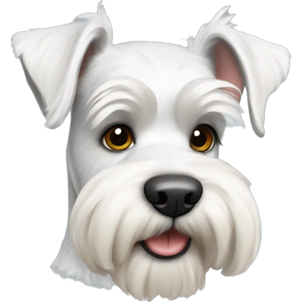 White schnauzer emoji
