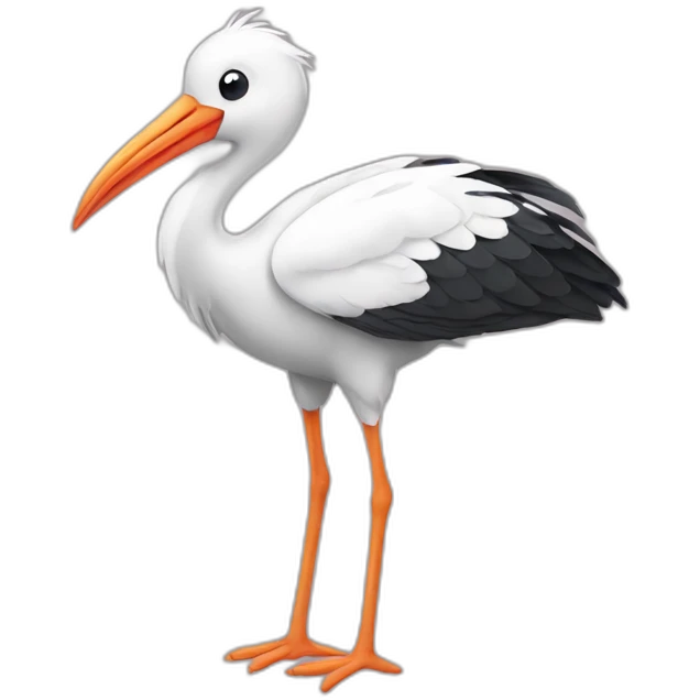 cute stork emoji