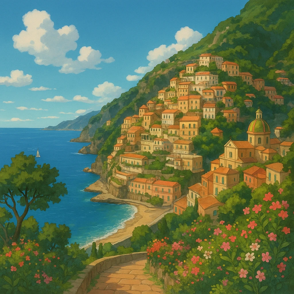 amalfi coast, italy emoji