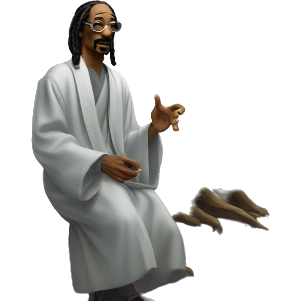 snoop dogg talking to a ethereal wise tree emoji