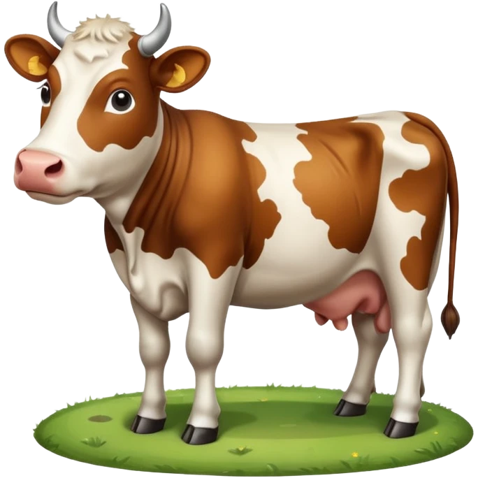 A cow makes with Saturn
 emoji