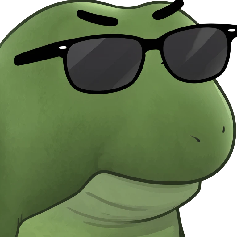 Bald smiley face with sunglasses on the back emoji