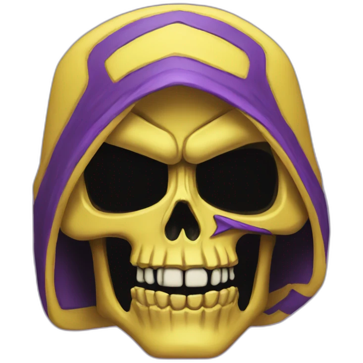 skeletor yellow and purple emoji