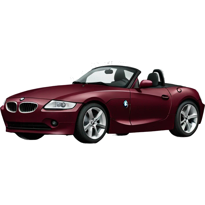 Burgundy BMW Z4 2003 emoji