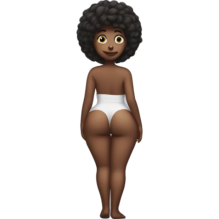 Someone with a really big butt emoji