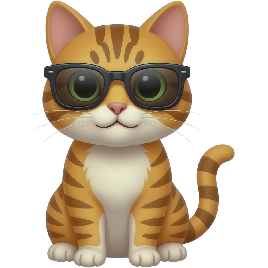 Cat wearing sunglasses emoji