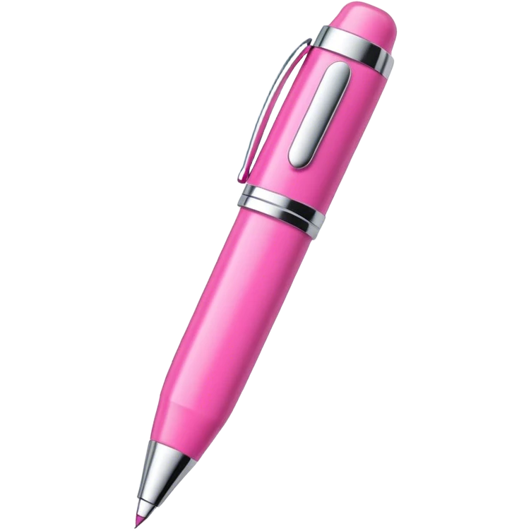 pink pen emoji