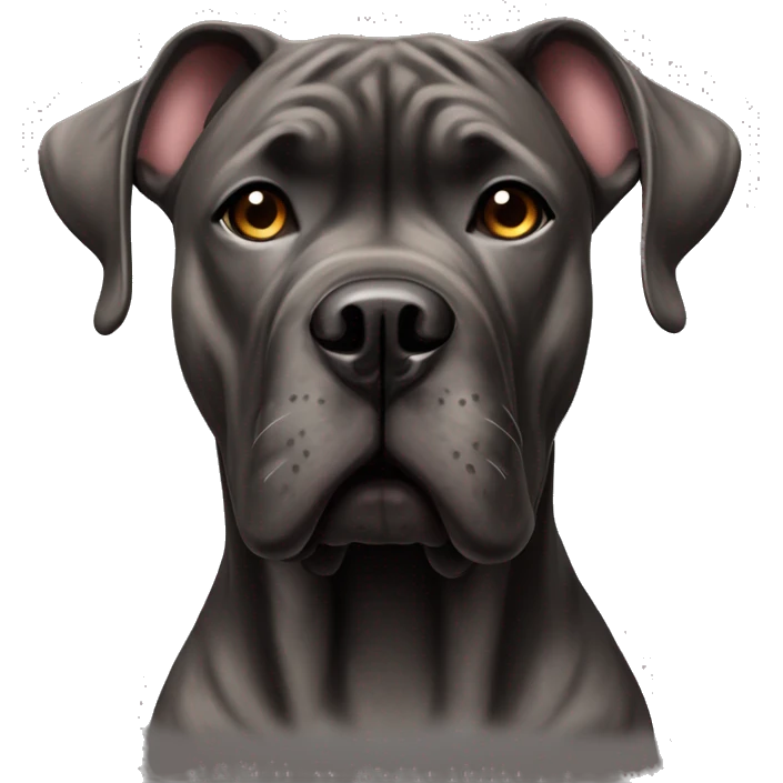 Brindle cane corso cropped ears emoji