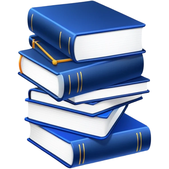 2 neon dark blue books emoji