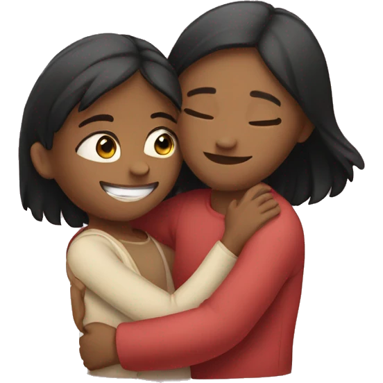 hugging girl emoji