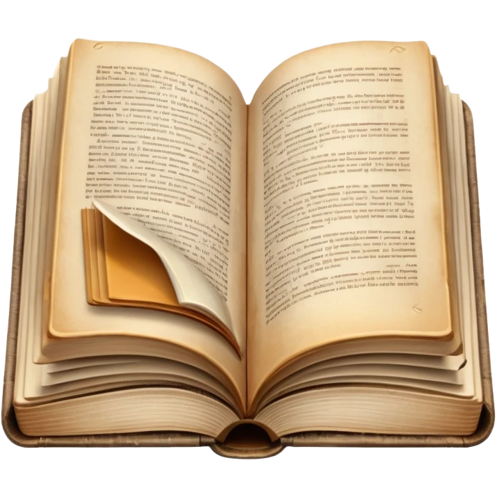 Open book walking emoji