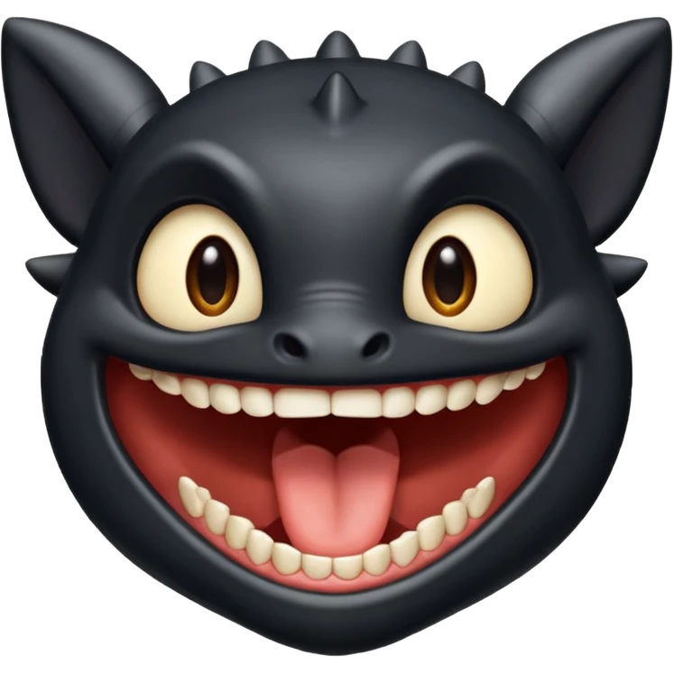 😬➡😬🦷✖️ = 😬🕳️ emoji