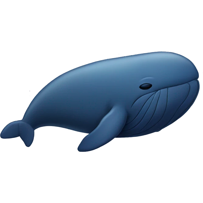 Whale sleeping emoji