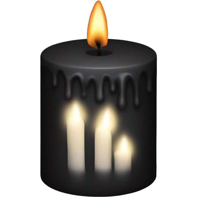 Black candle emoji