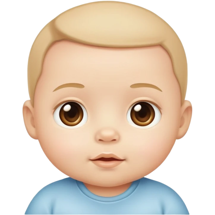 cute human baby with round cheeks emoji