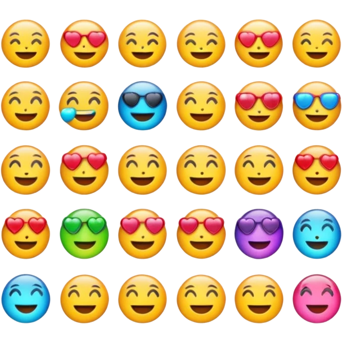 Emojis aesthetic ios 18 emoji