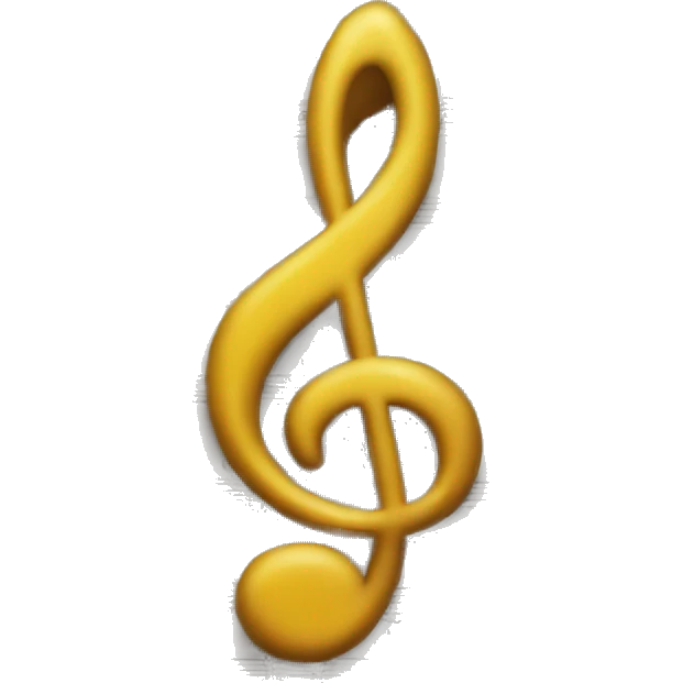 treble clef music note  emoji