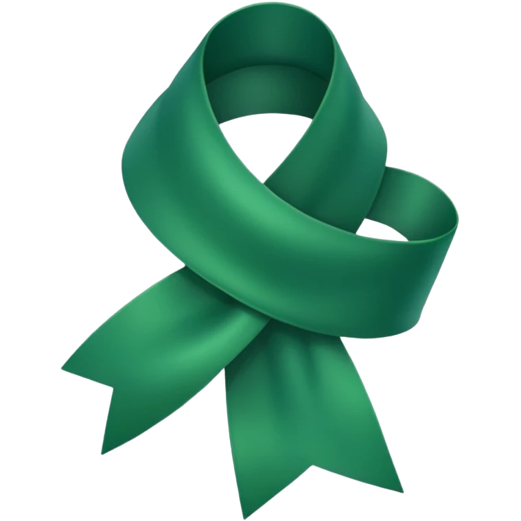 Yeşil kurdele emoji