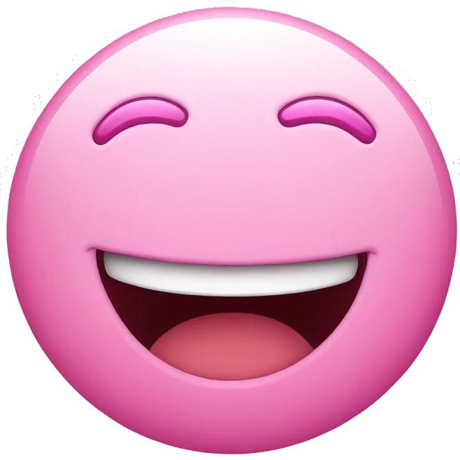 pink smiley face  emoji