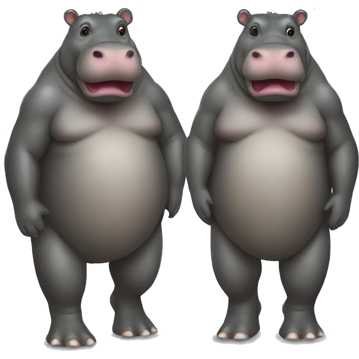 hippopotames full body emoji