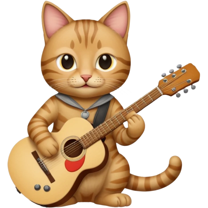 rockstar cat who plays guitar emoji