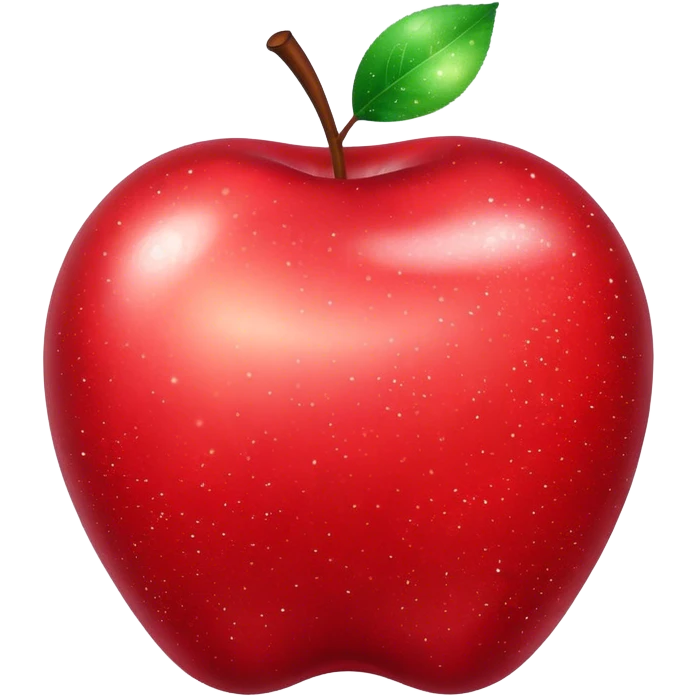 Apple glittery  emoji