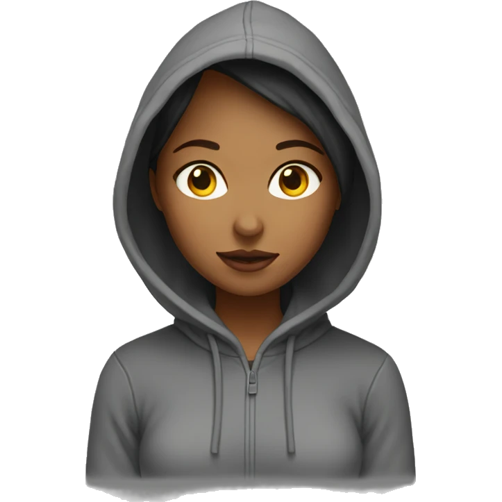 Hoodie girl  emoji