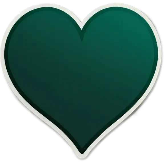 dark green heart emoji