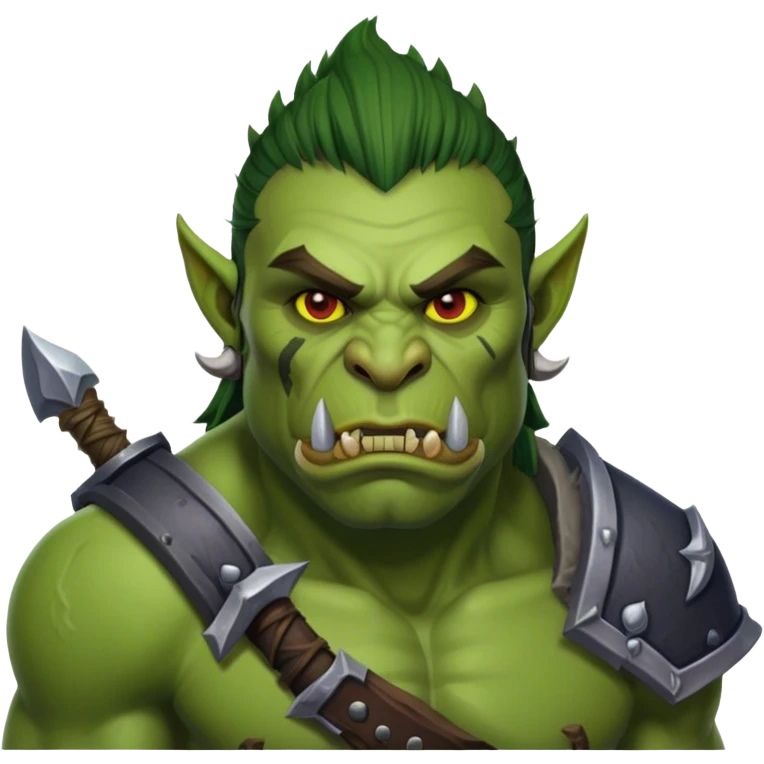 orc male warrior from world of warcraft emoji