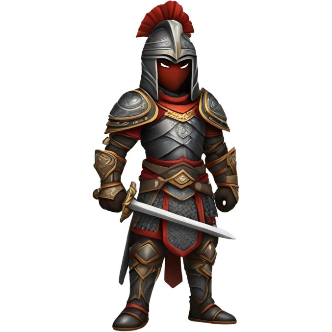dark elegance of a warrior emoji