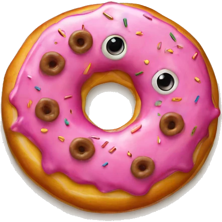 donut stuffed in pizza emoji