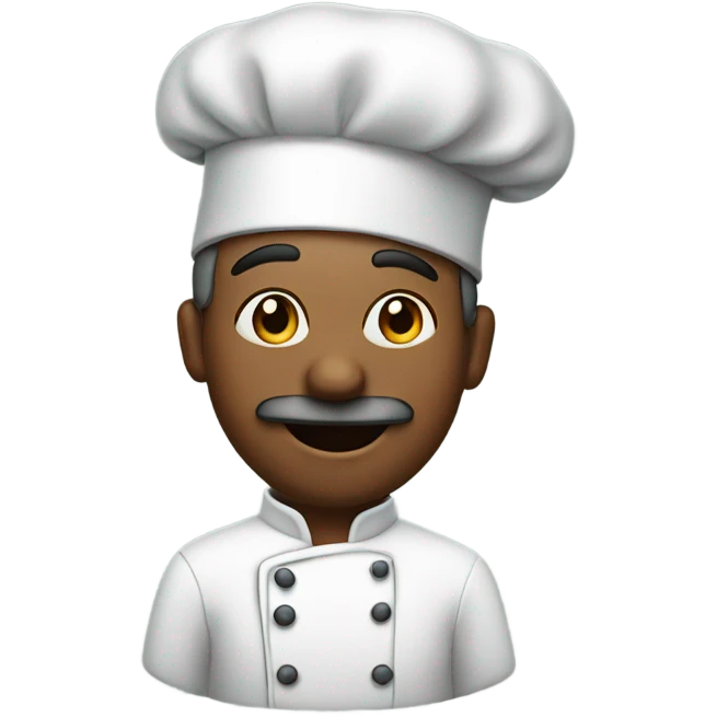 a chef blowing a kiss emoji