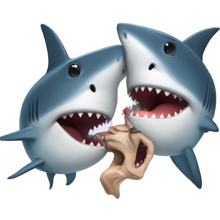 Shark kiss emoji