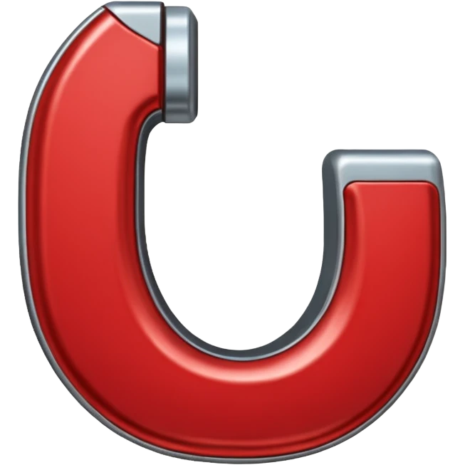 red horseshoe magnet emoji