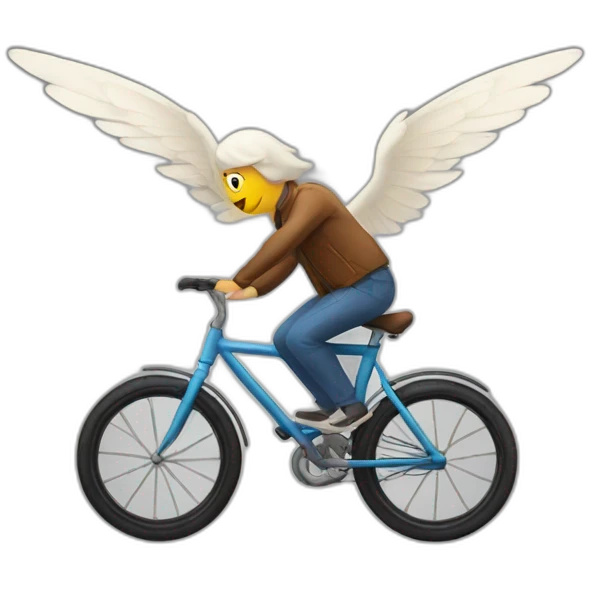 Flying bycicle emoji