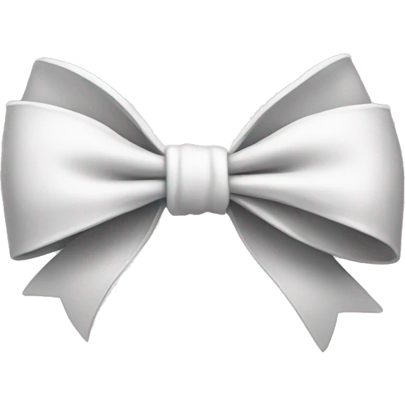 White bow emoji
