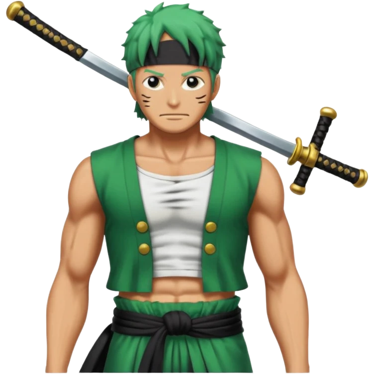 one piece zoro in land of wano emoji