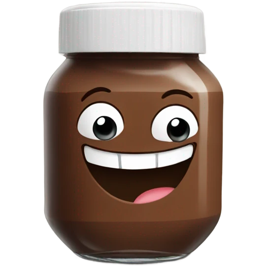 Happy nutella jar emoji