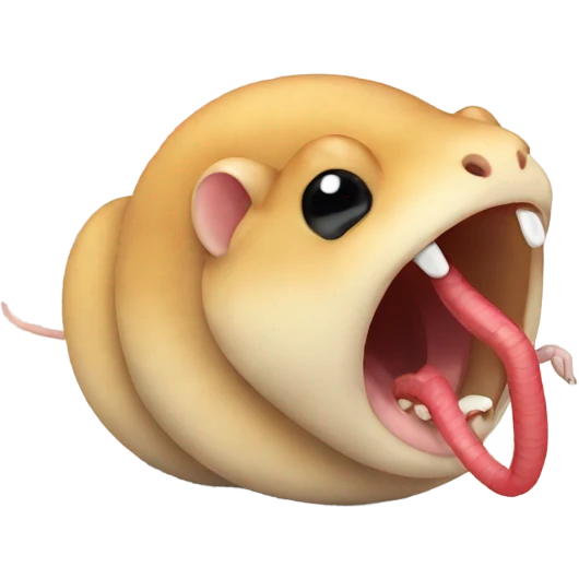 Gerbil worm emoji