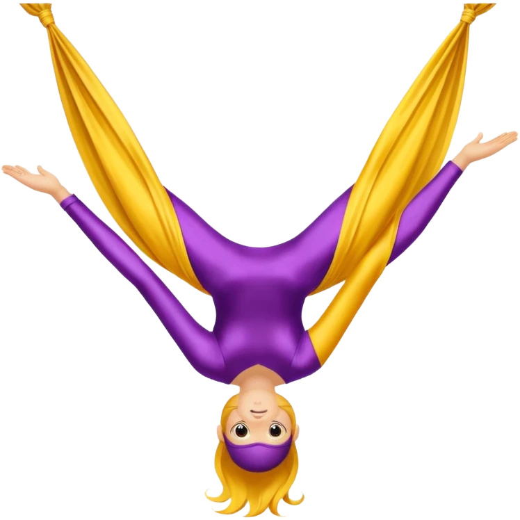 Aerial silks, without person emoji