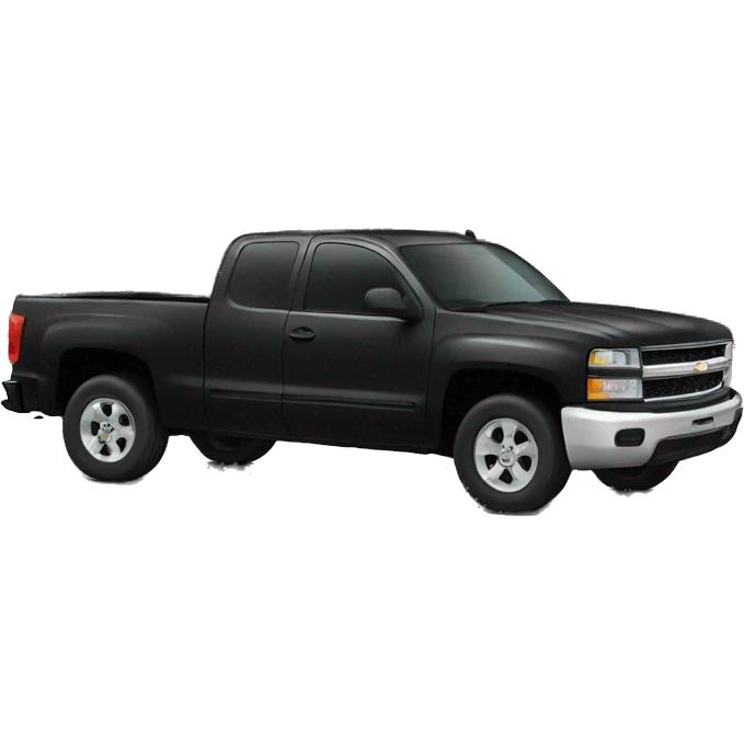 black chevy truck  emoji